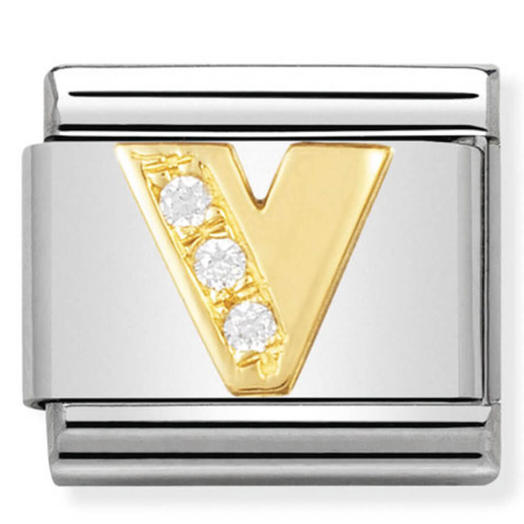 Nomination Gold Letter V