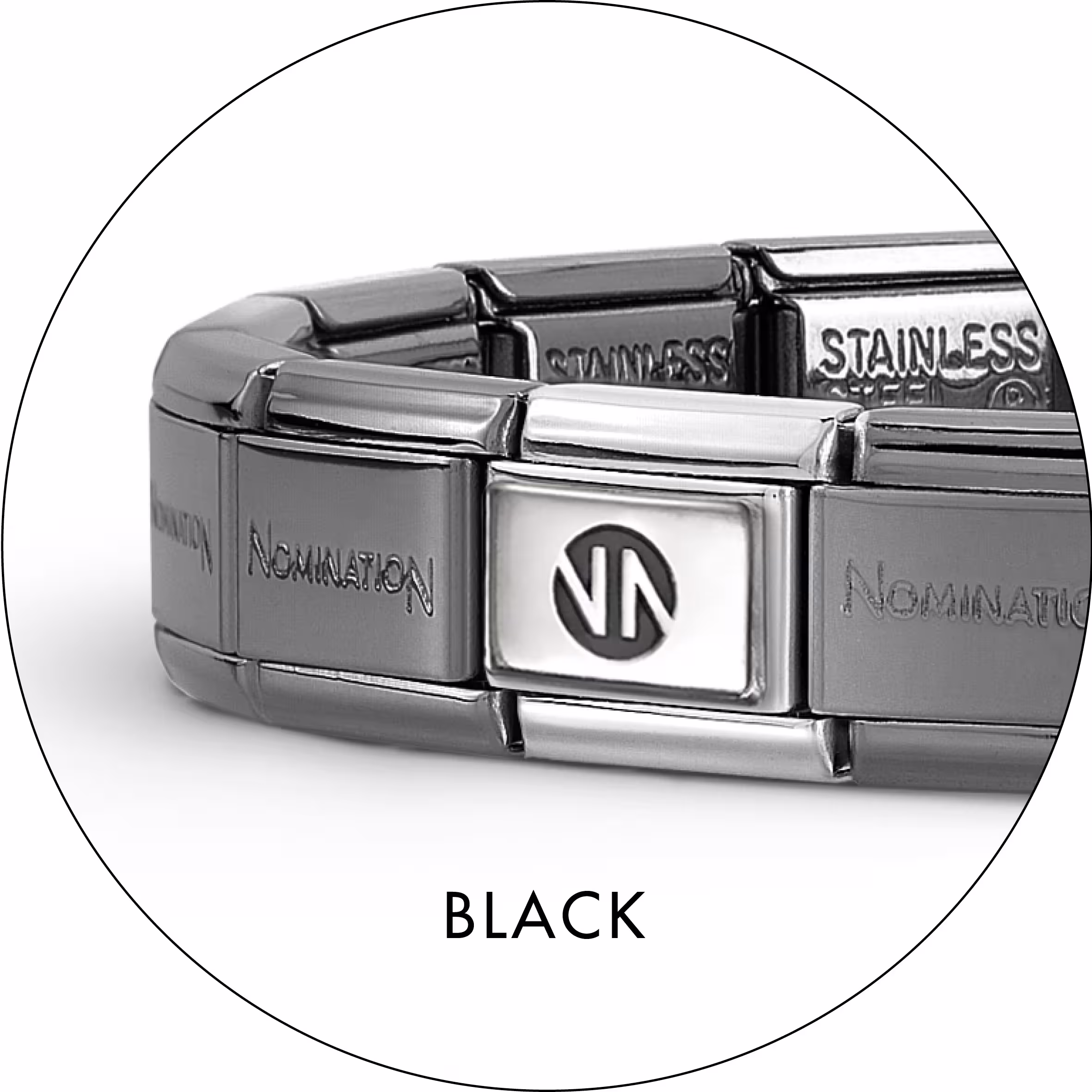 Nomination Black Stainless Steel Bracelet