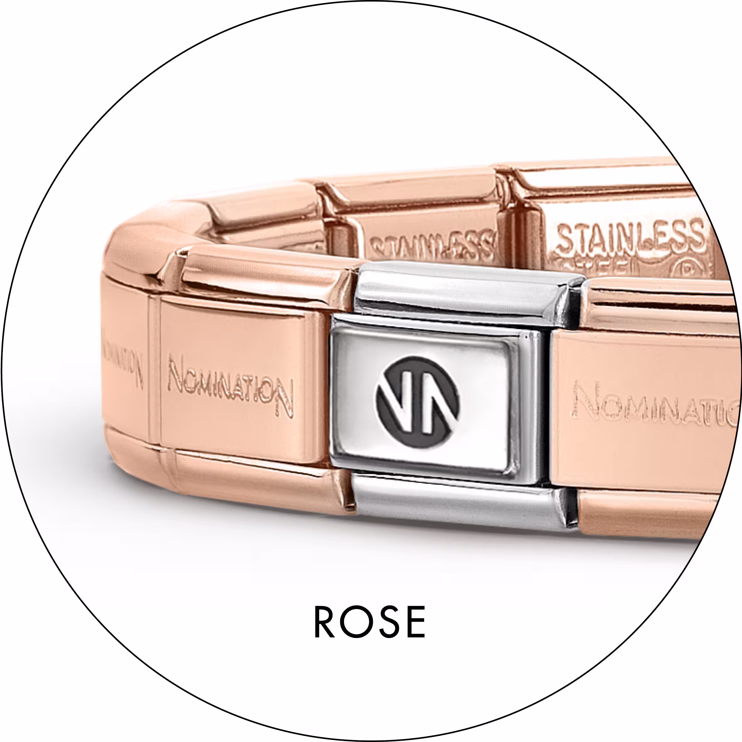 Nomination Rose Gold Plated Stainless Steel Bracelet