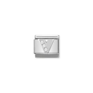 Nomination Silver Letter "V"
