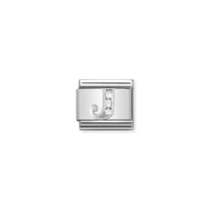Nomination Silver Letter "J"