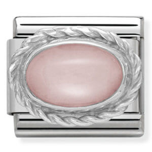Nomination Silver Pink Opaline