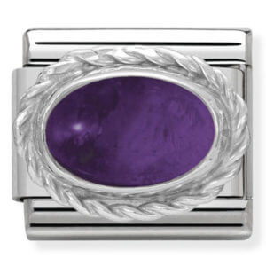 Nomination Silver Amethyst (Birthstone of February)