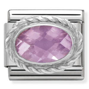 Nomination Silver Pink CZ
