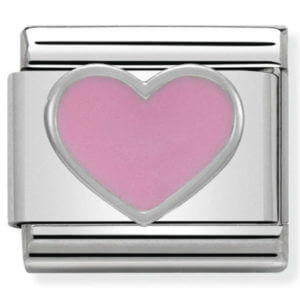Nomination Silver Pink Heart