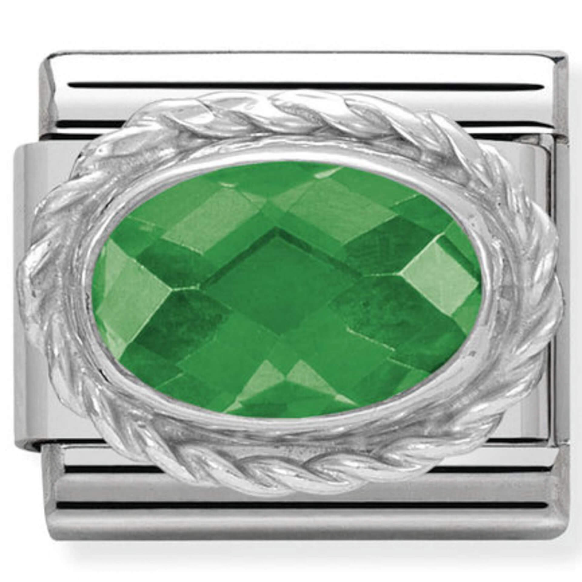 Nomination Silver Green CZ