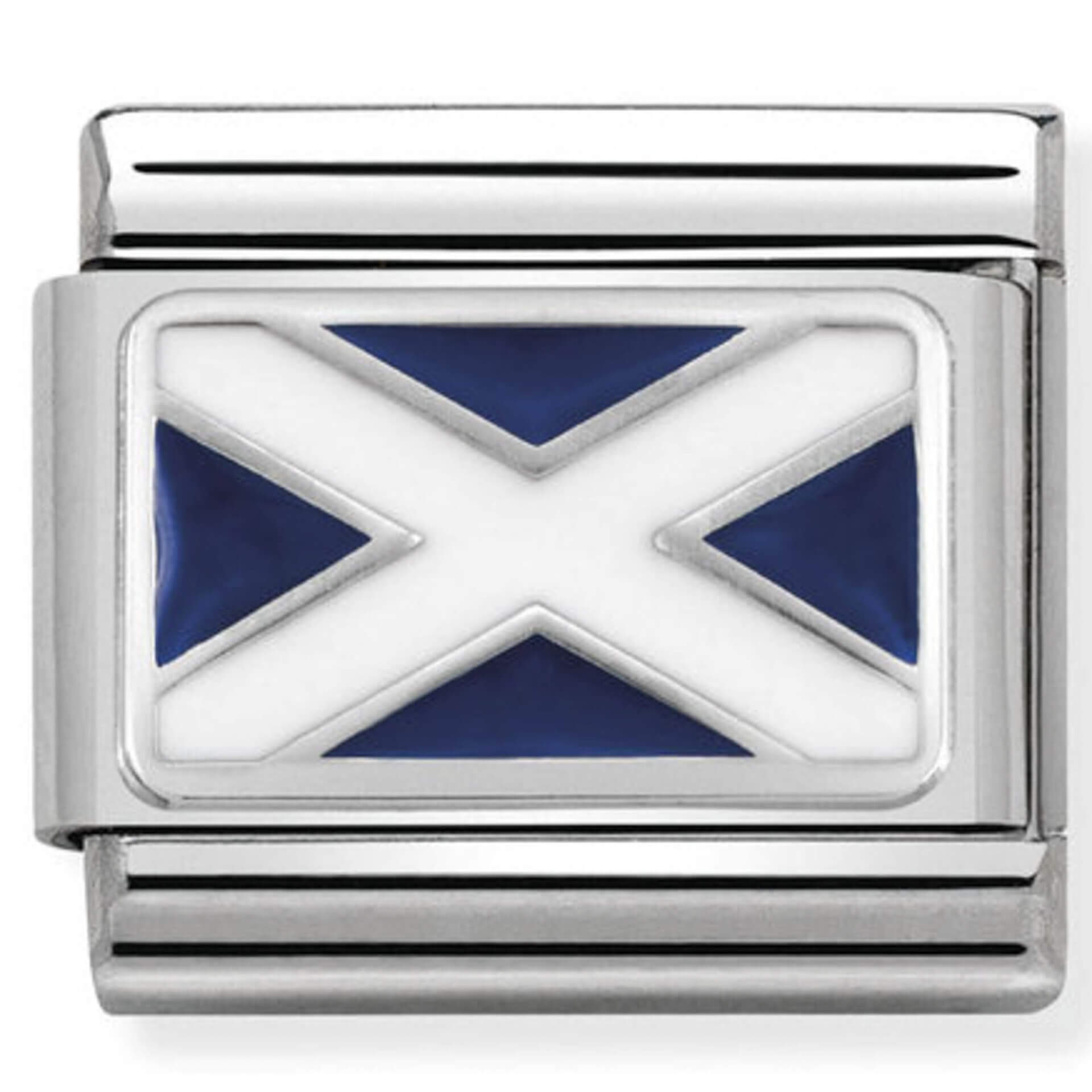 Nomination Silver Scotland Flag Charm