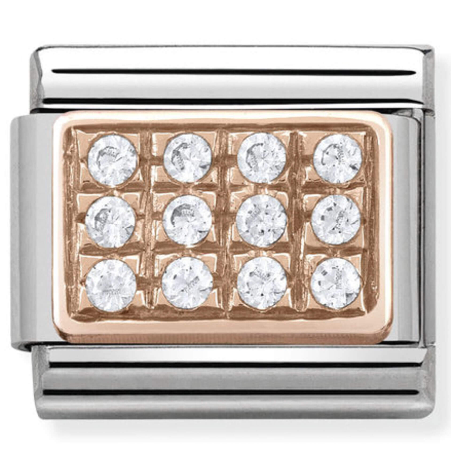 Nomination Rose Gold White Pave