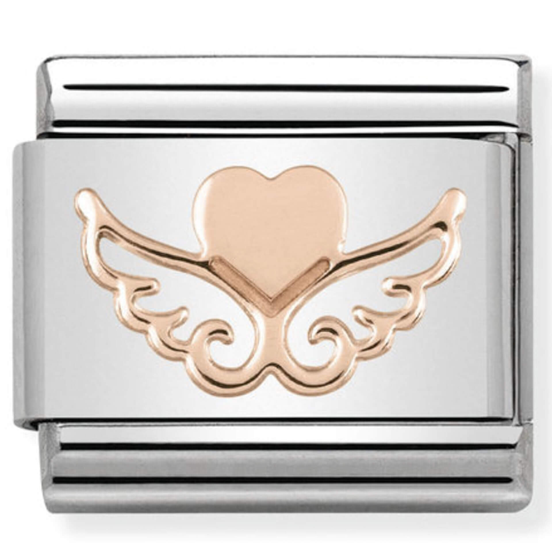Nomination Rose Gold Flying Heart