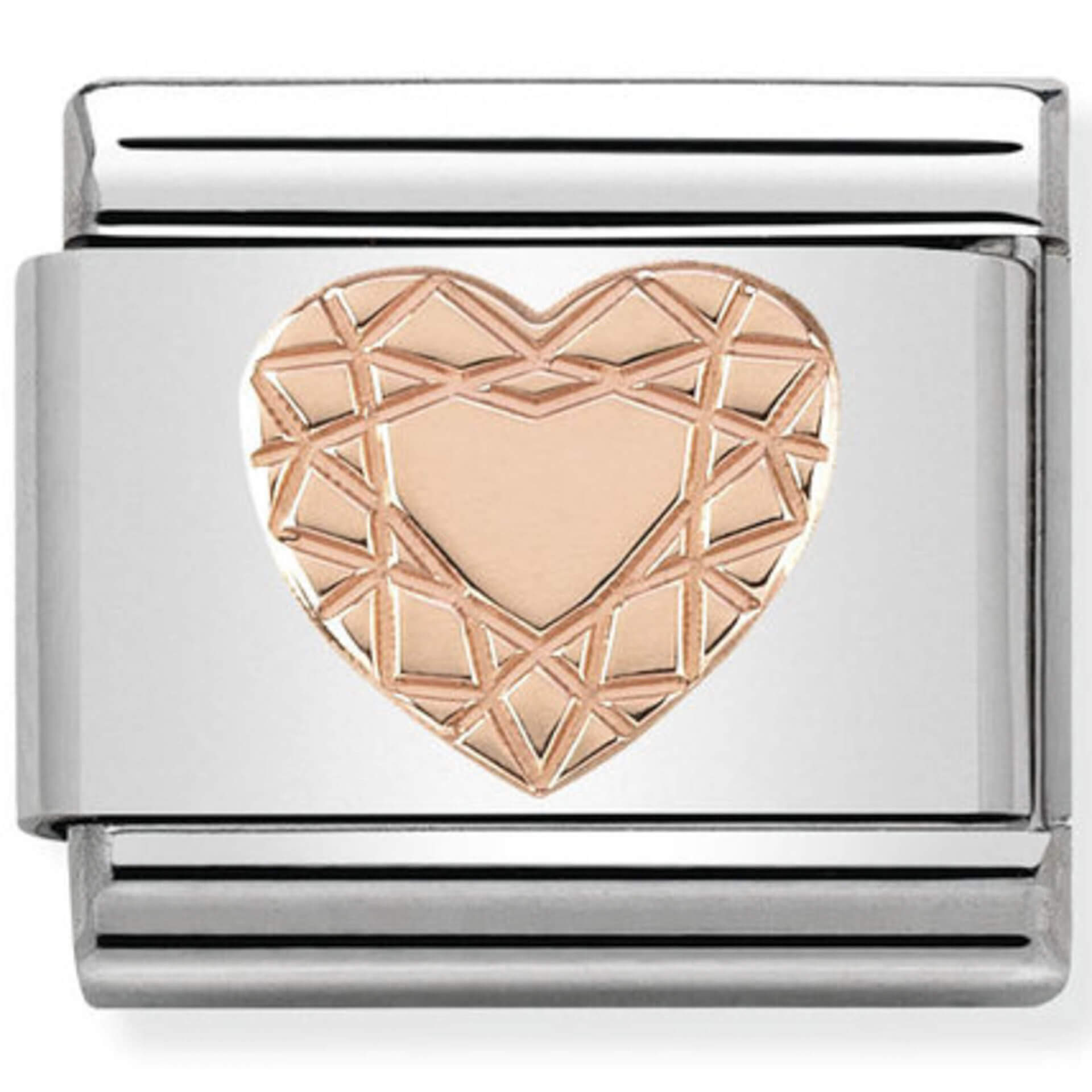 Nomination Rose Gold Heart Cut
