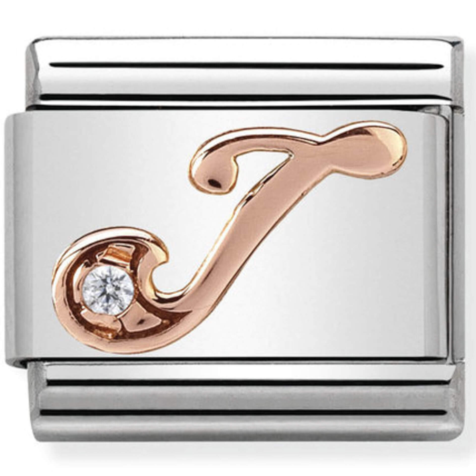 Nomination Rose Gold Letter "J"