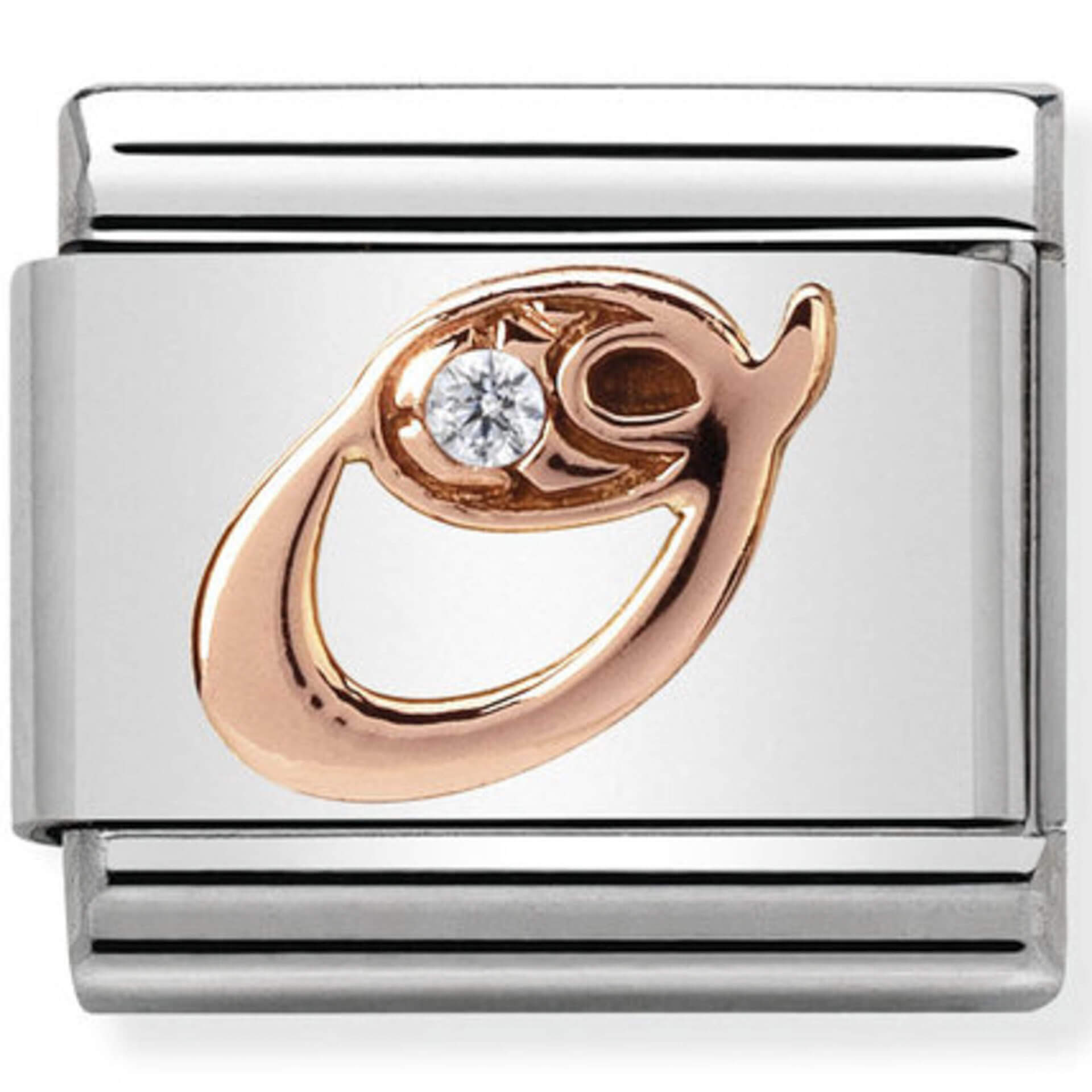 Nomination Rose Gold Letter "O"