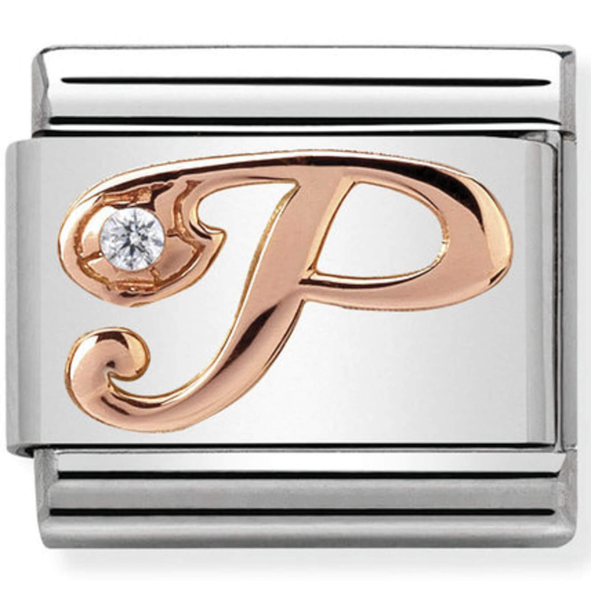 Nomination Rose Gold Letter "P"