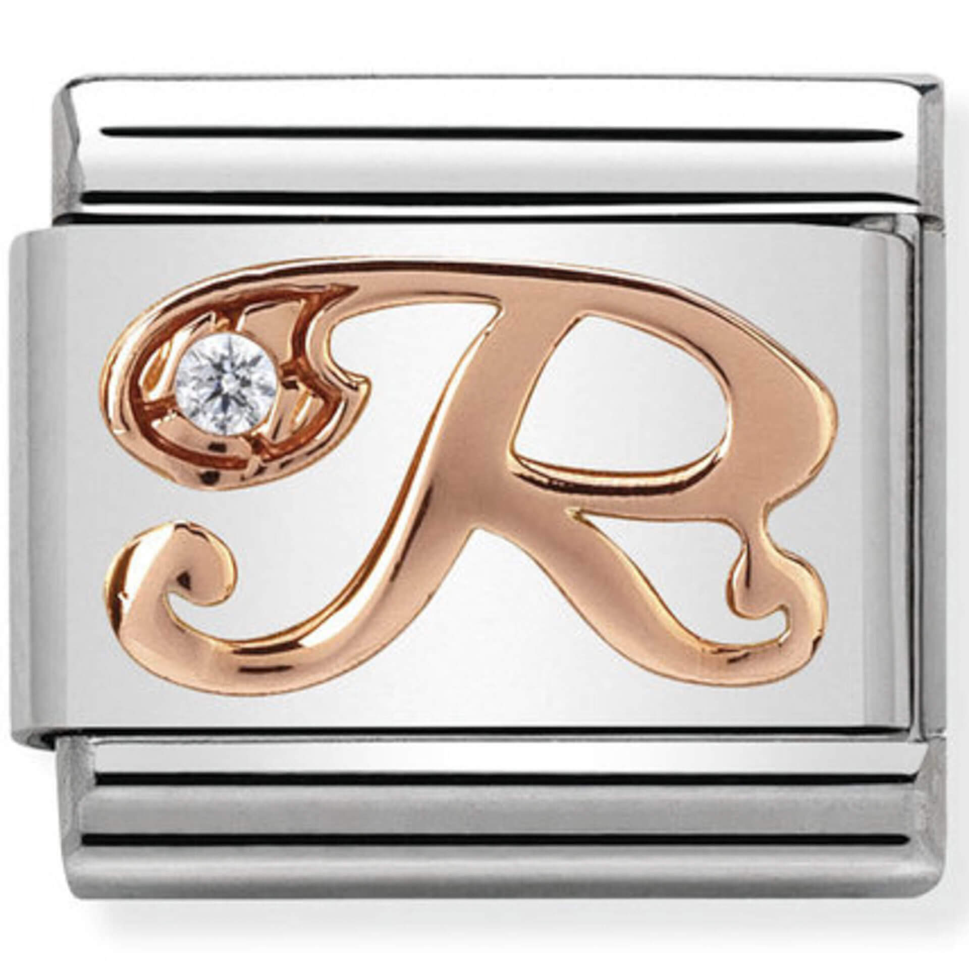 Nomination Rose Gold Letter "R"