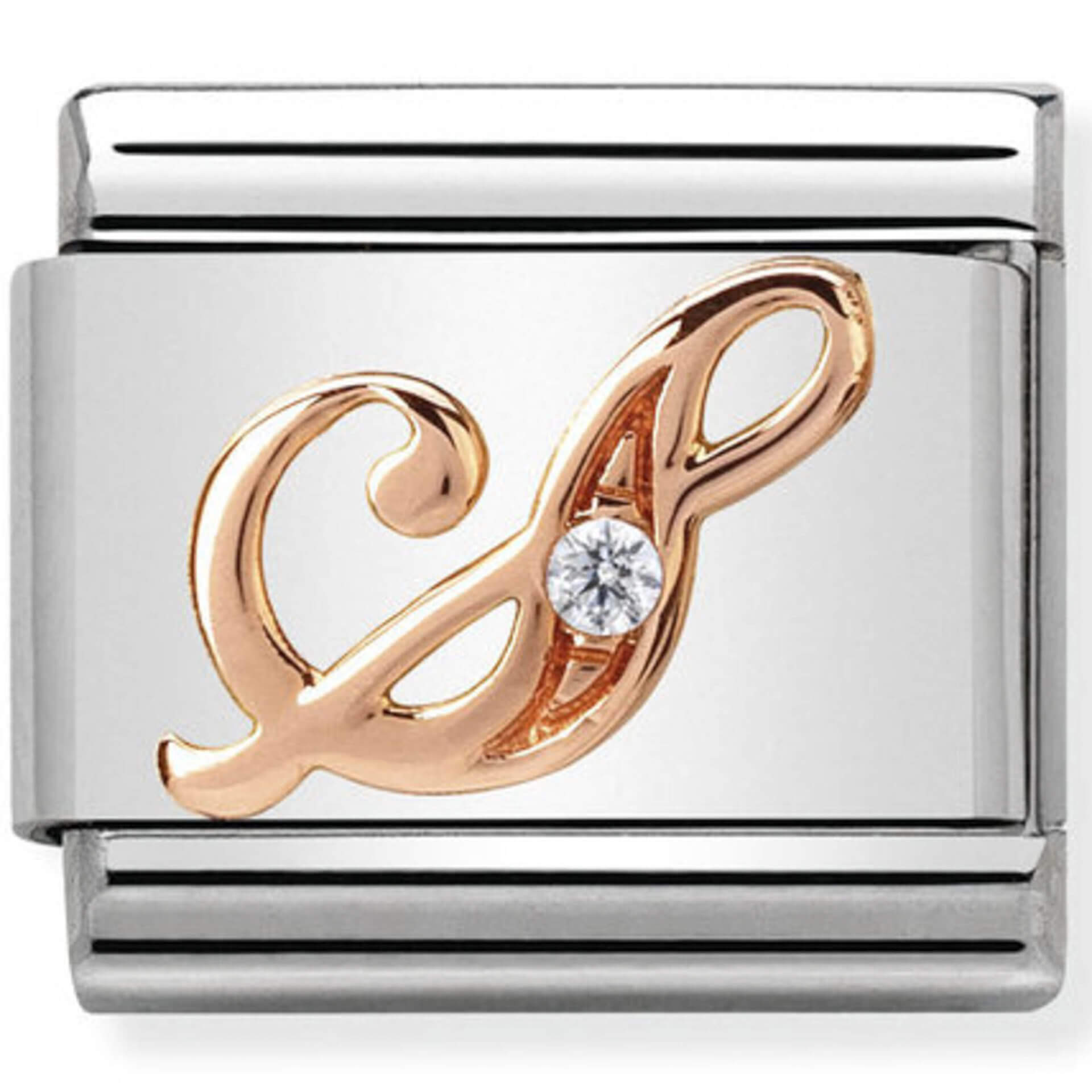 Nomination Rose Gold Letter "S"