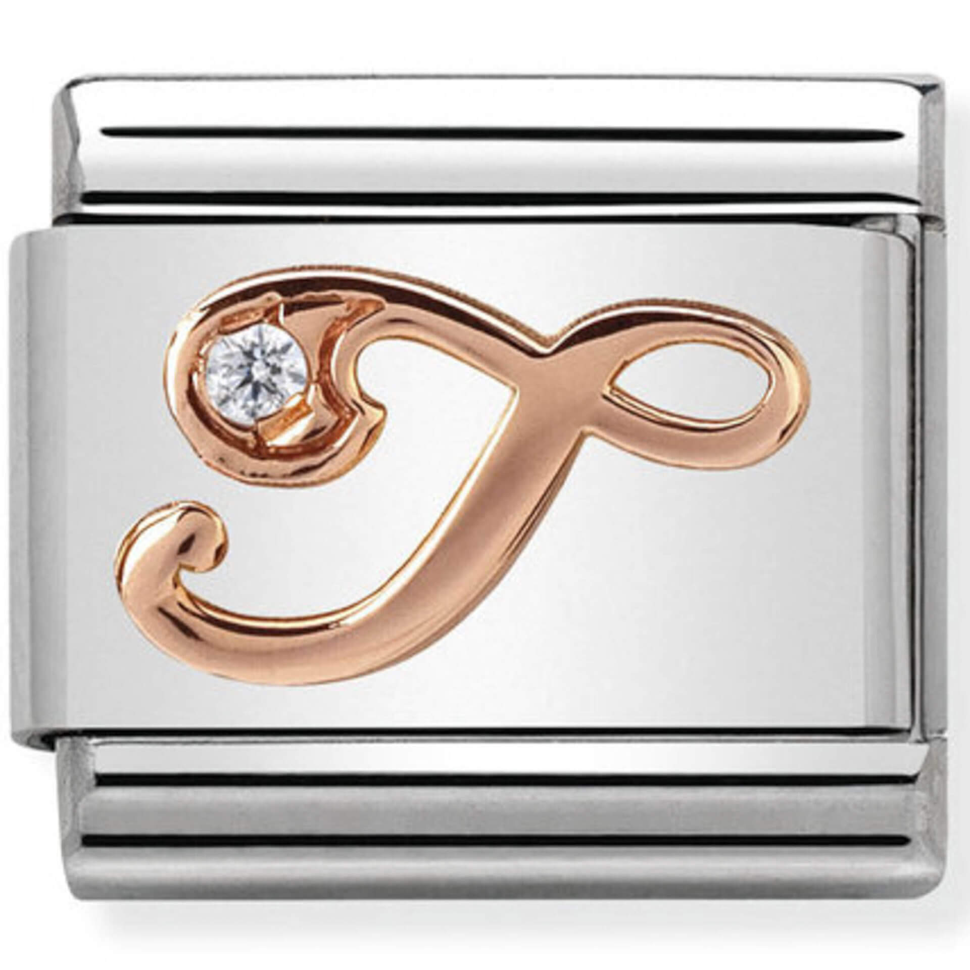 Nomination Rose Gold Letter "T"