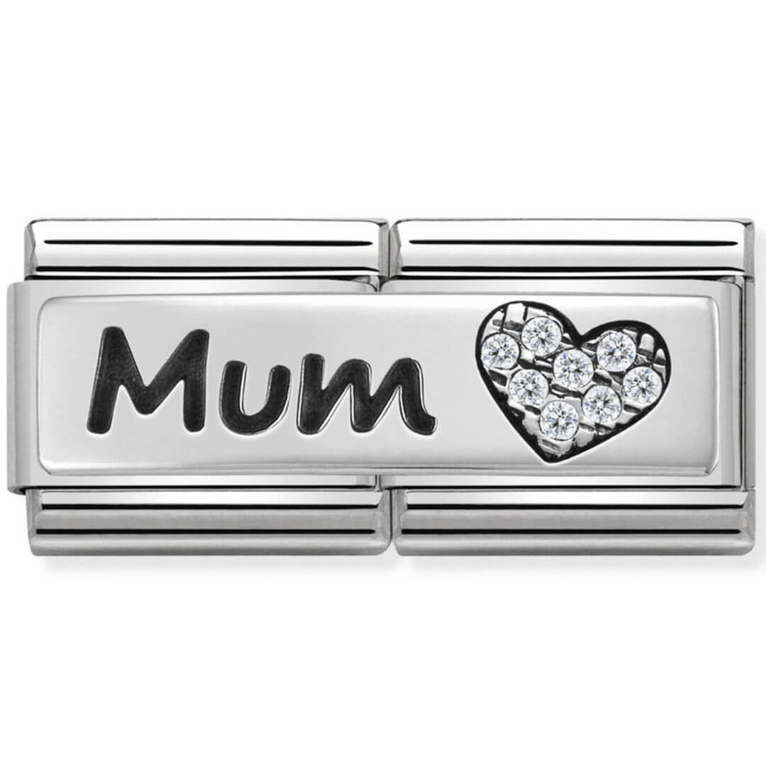 Nomination Silver Silver Mum With CZ Heart