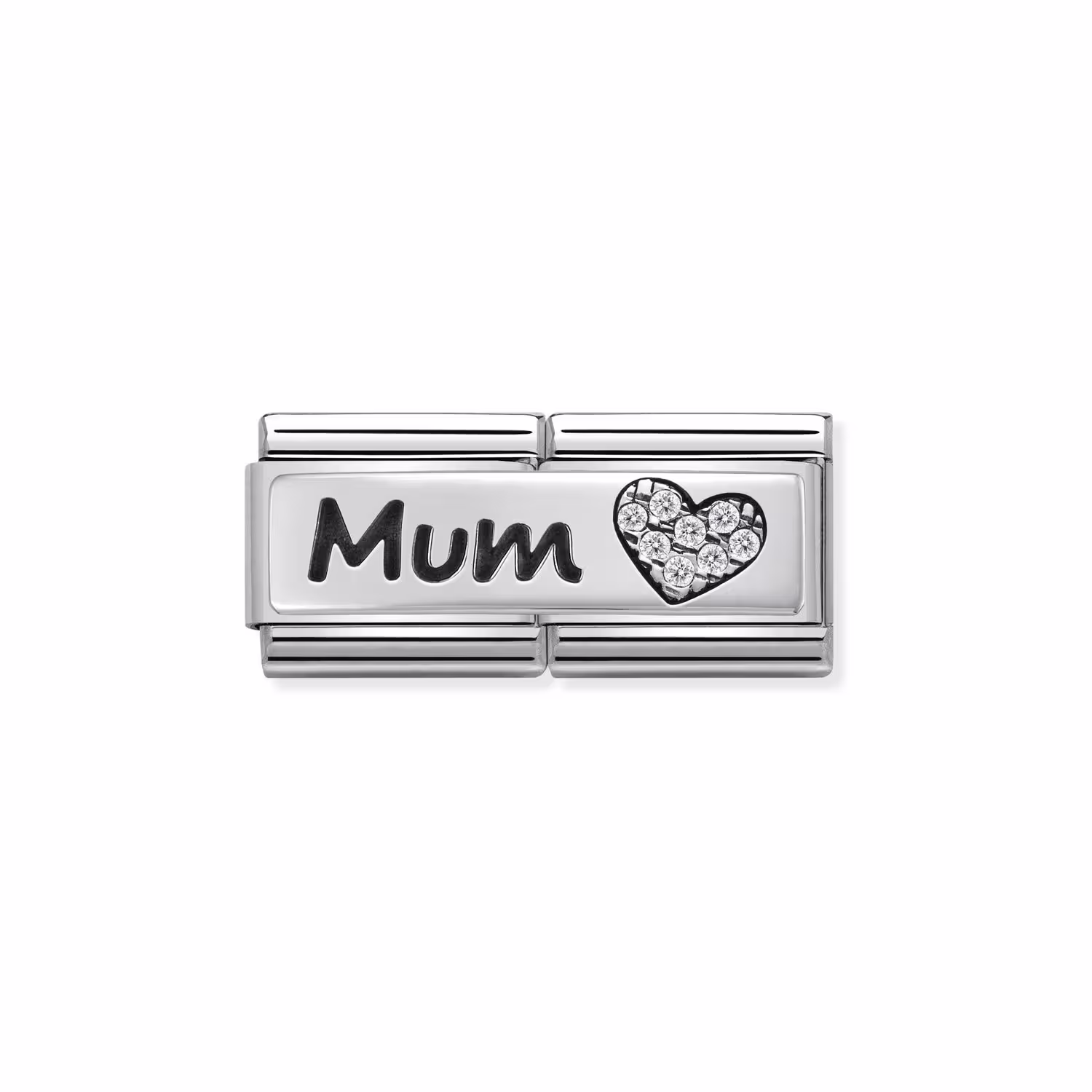 Nomination Silver Silver Mum With CZ Heart