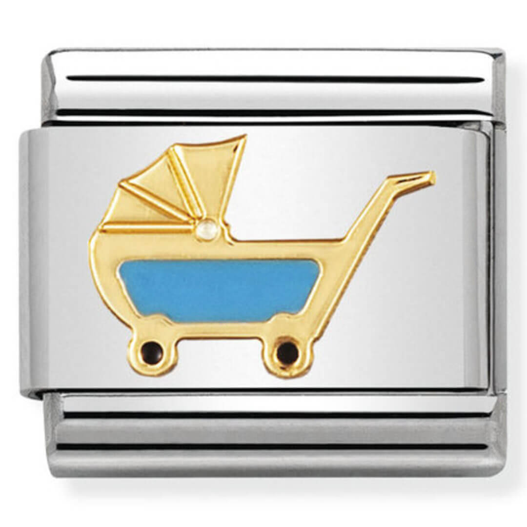Nomination Gold Blue Baby Pram