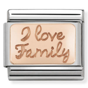 Nomination Rose Gold I Love Family