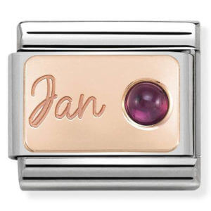 Nomination Rose Gold January - Garnet