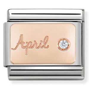 Nomination Rose Gold April - Diamond