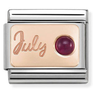 Nomination Rose Gold July - Ruby