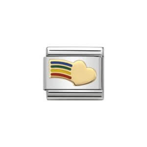 Nomination Rainbow Heart Charm