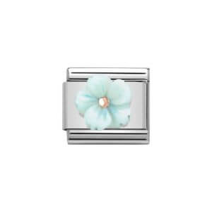 Blue Nomination flower charm