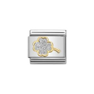 Nomination glitter clover charm