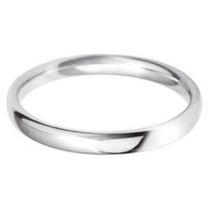 Classic Court Wedding Band - White 6mm