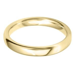 Luxury Court Wedding Band - Yellow 6mm