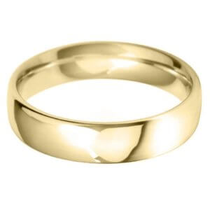 Luxury Court Wedding Band - Yellow 6mm