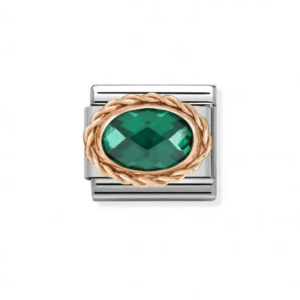 Nomination Rose Gold Emerald Green