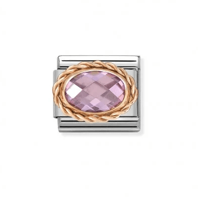 Nomination Rose Gold Pink Stone