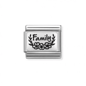 Nomination Silver Family with Flowers