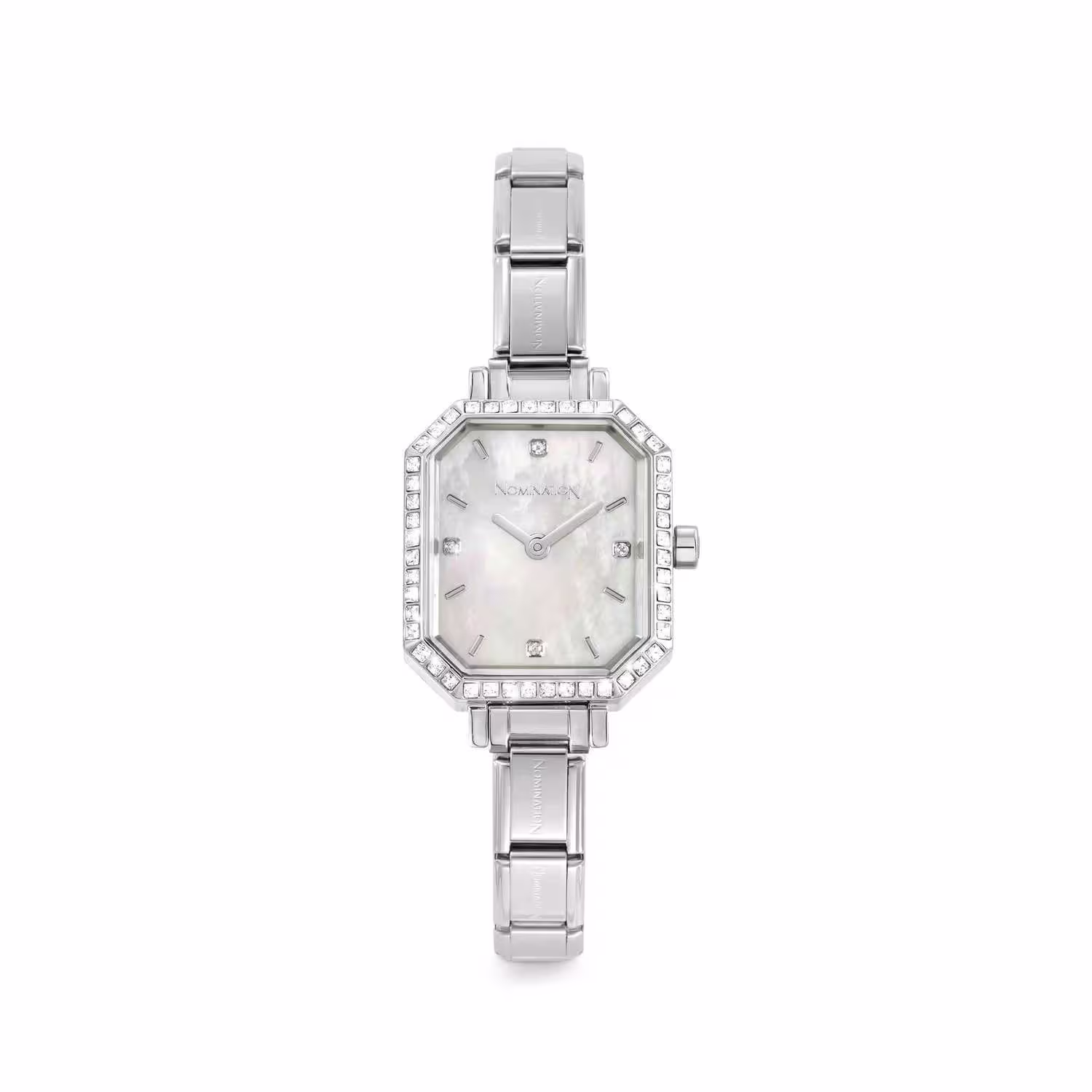 Nomination Classic Stainless Steel Time Watch, Mother of Pearl, CZ 076036/008