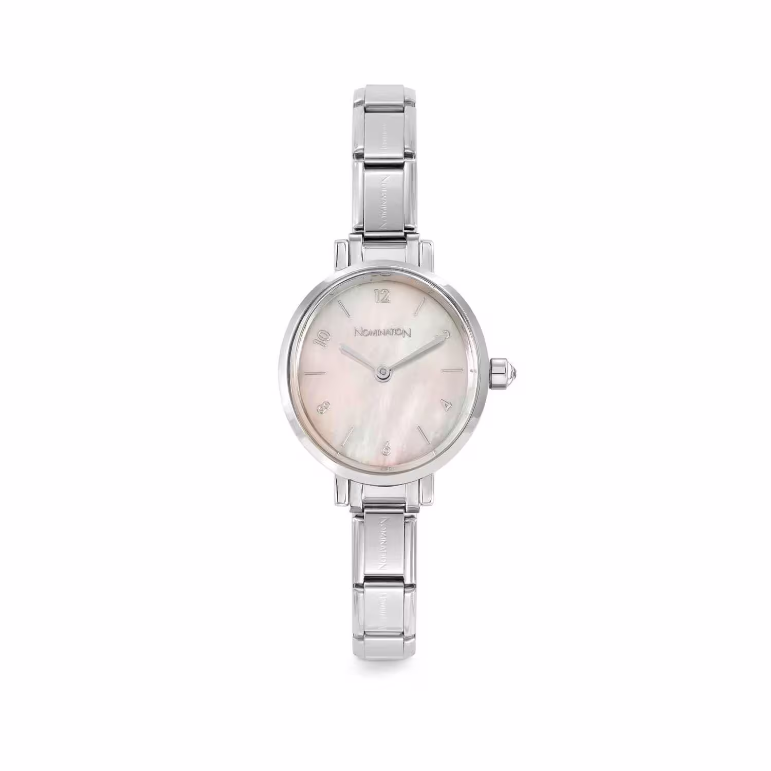 Nomination Classic Stainless Steel Time Watch, Oval Pink Mother of Pearl 076038/009