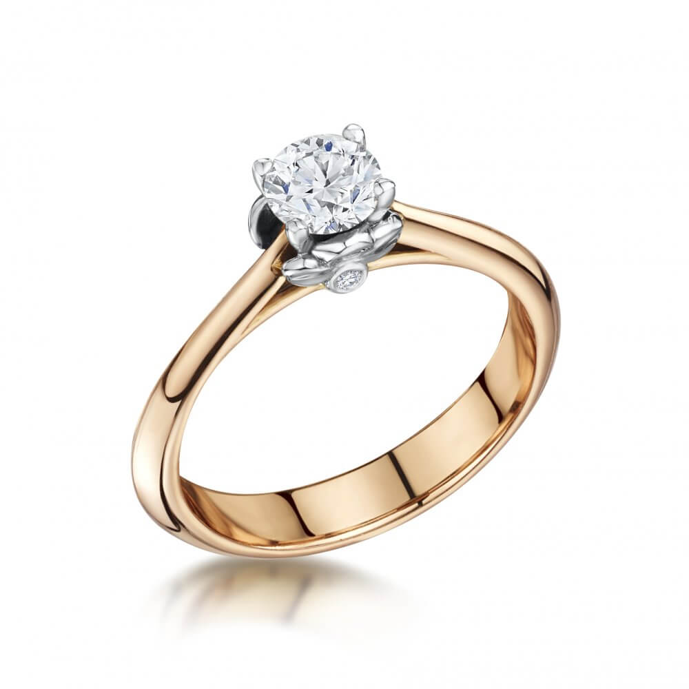 18ct Rose Gold Signature Diamond Engagement Ring